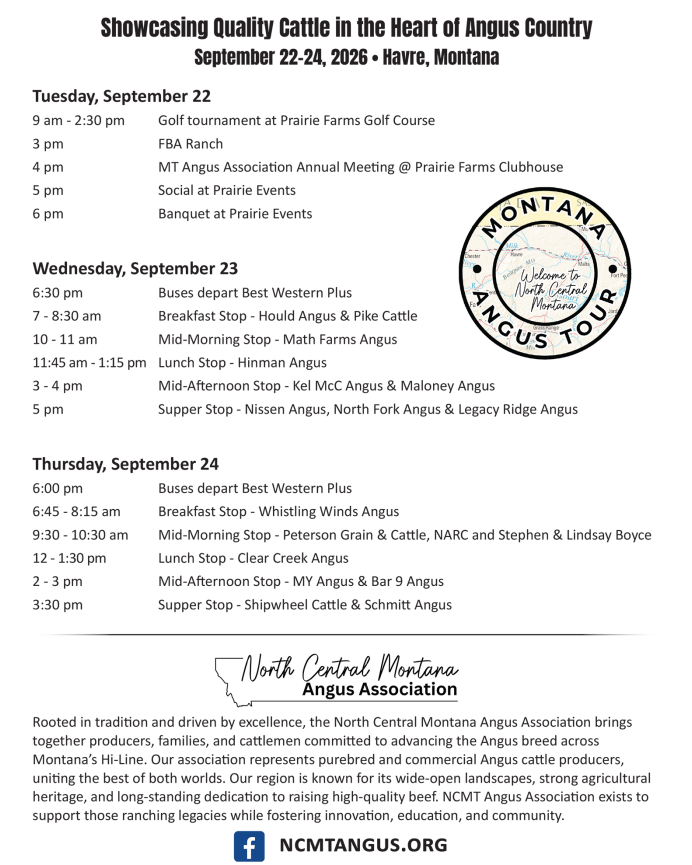 Montana Angus Tour
