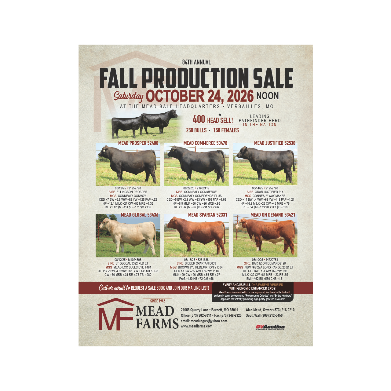Mead Farms Annual Fall Sale