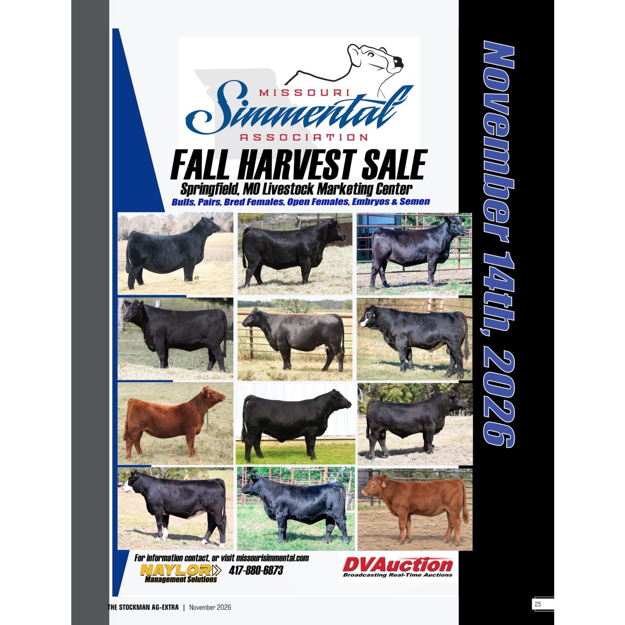 Missouri Simmental Association Fall Harvest Sale - Livestock Digital